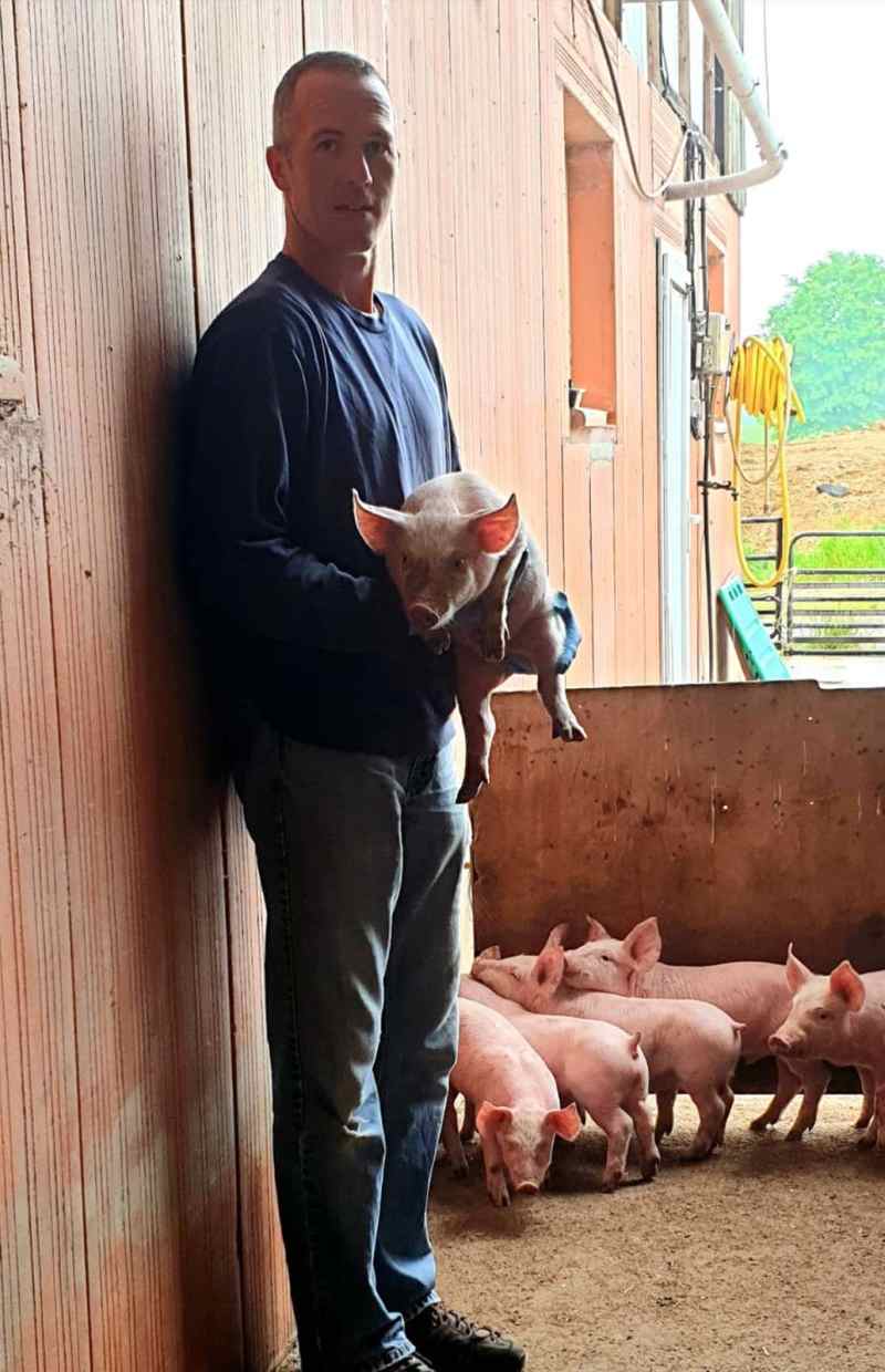 Jean Louis Brunaud éleveur de porc dans l'Indre